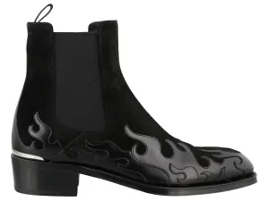 Alexander McQueen Flame Cuban Boots