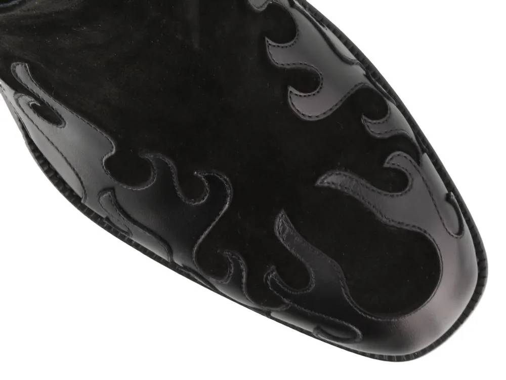 Alexander McQueen Flame Cuban Boots