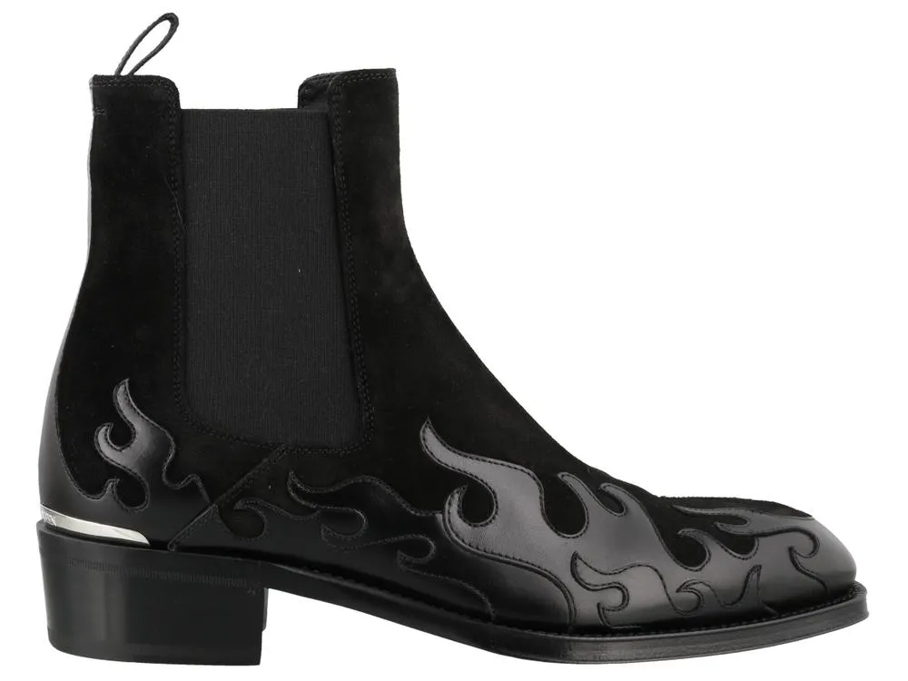 Alexander McQueen Flame Cuban Boots