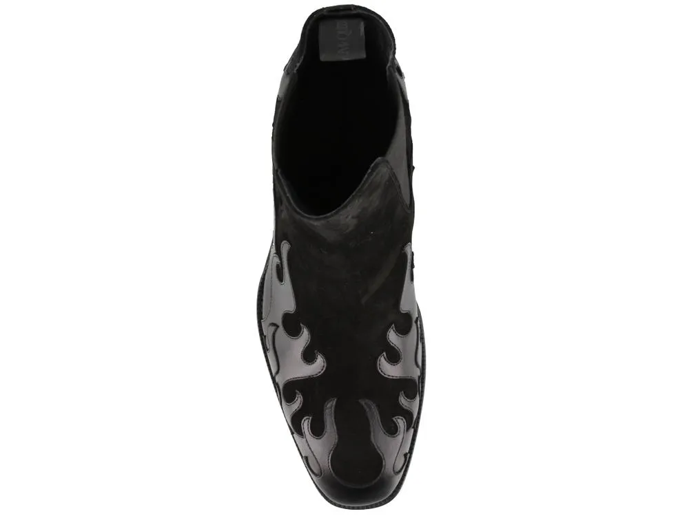 Alexander McQueen Flame Cuban Boots