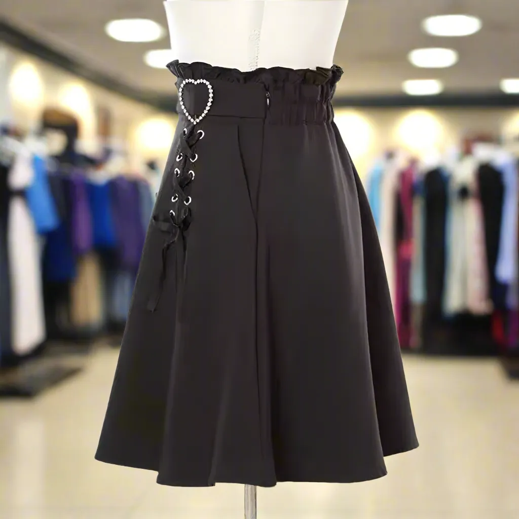 Anime Inspired High Waist Gothic Skirt