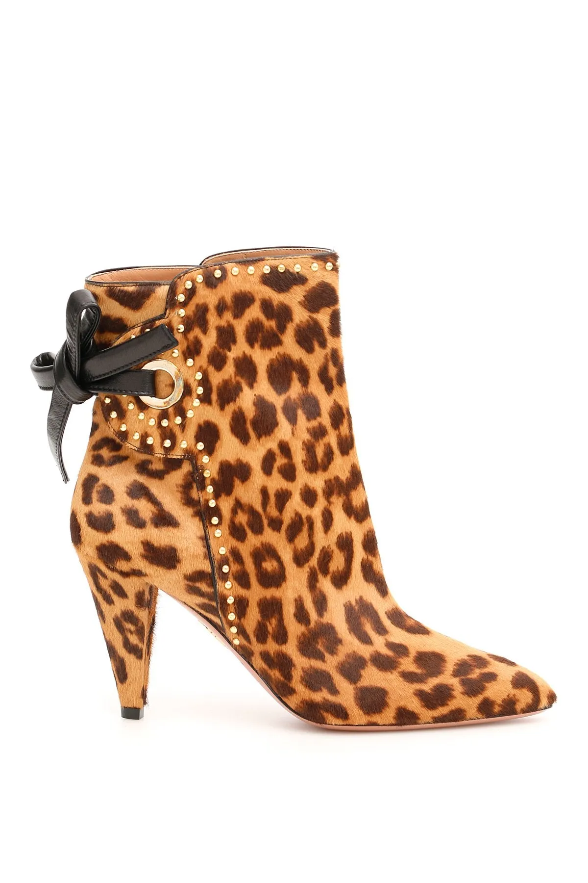 Aquazzura Leopard Print Pony Booties