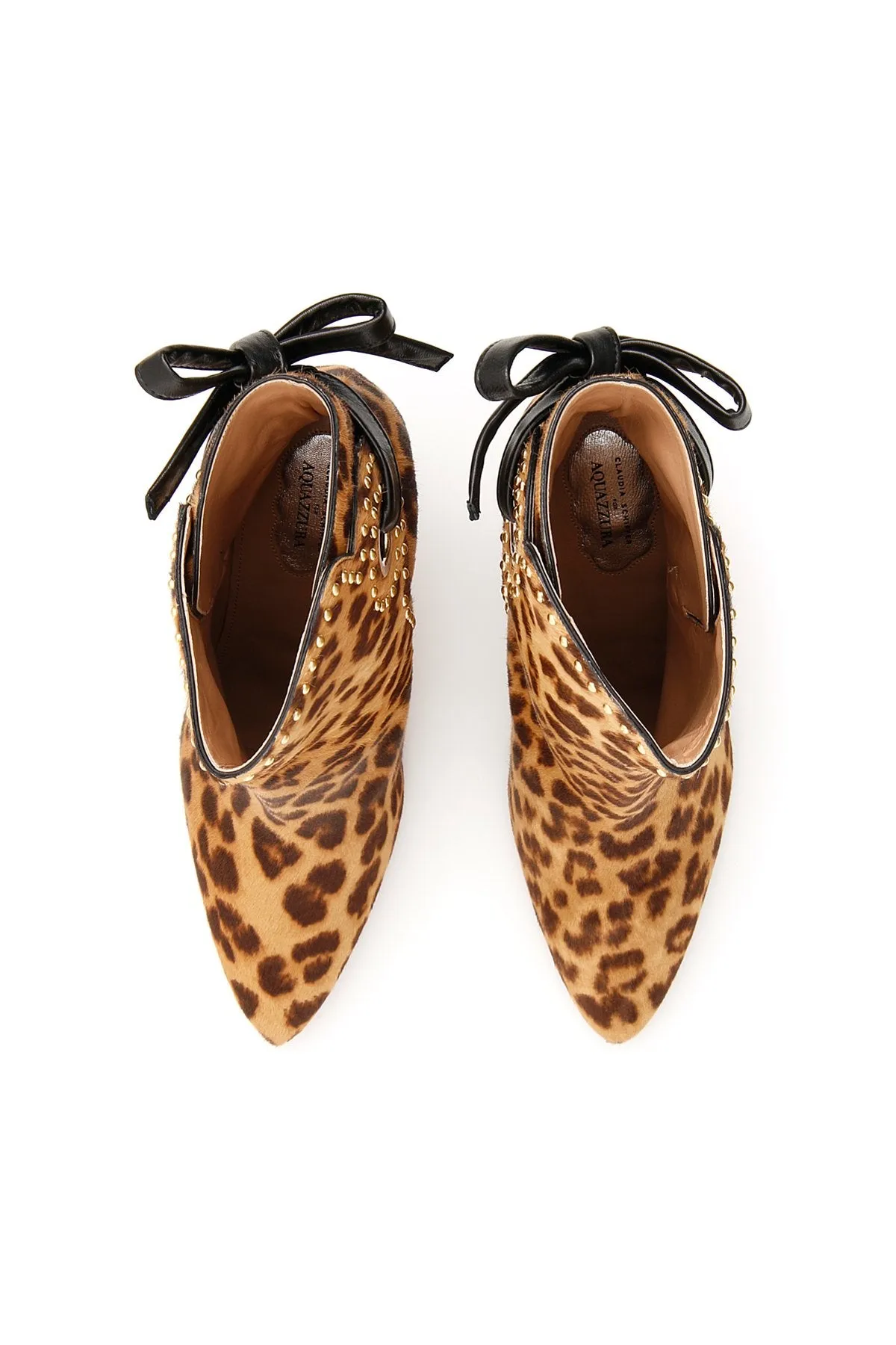 Aquazzura Leopard Print Pony Booties