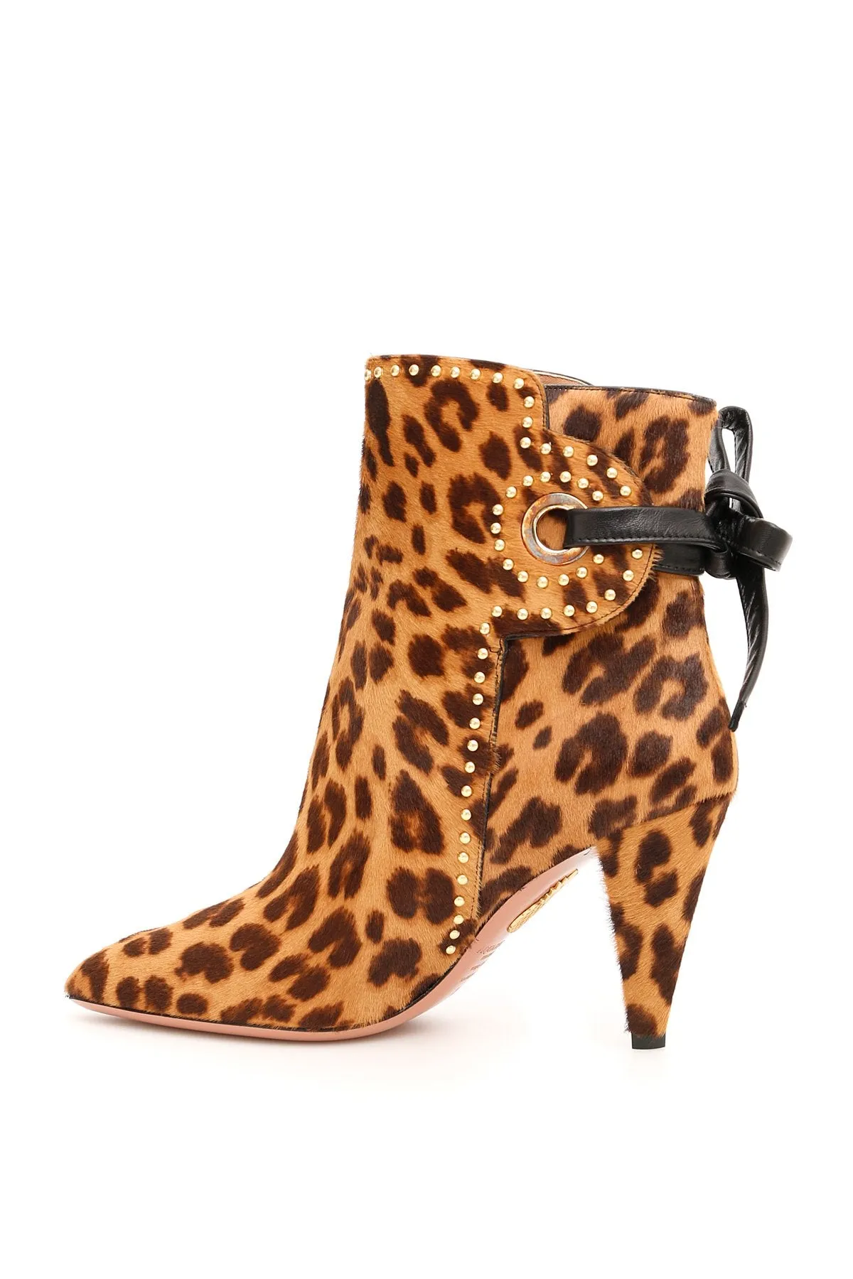 Aquazzura Leopard Print Pony Booties