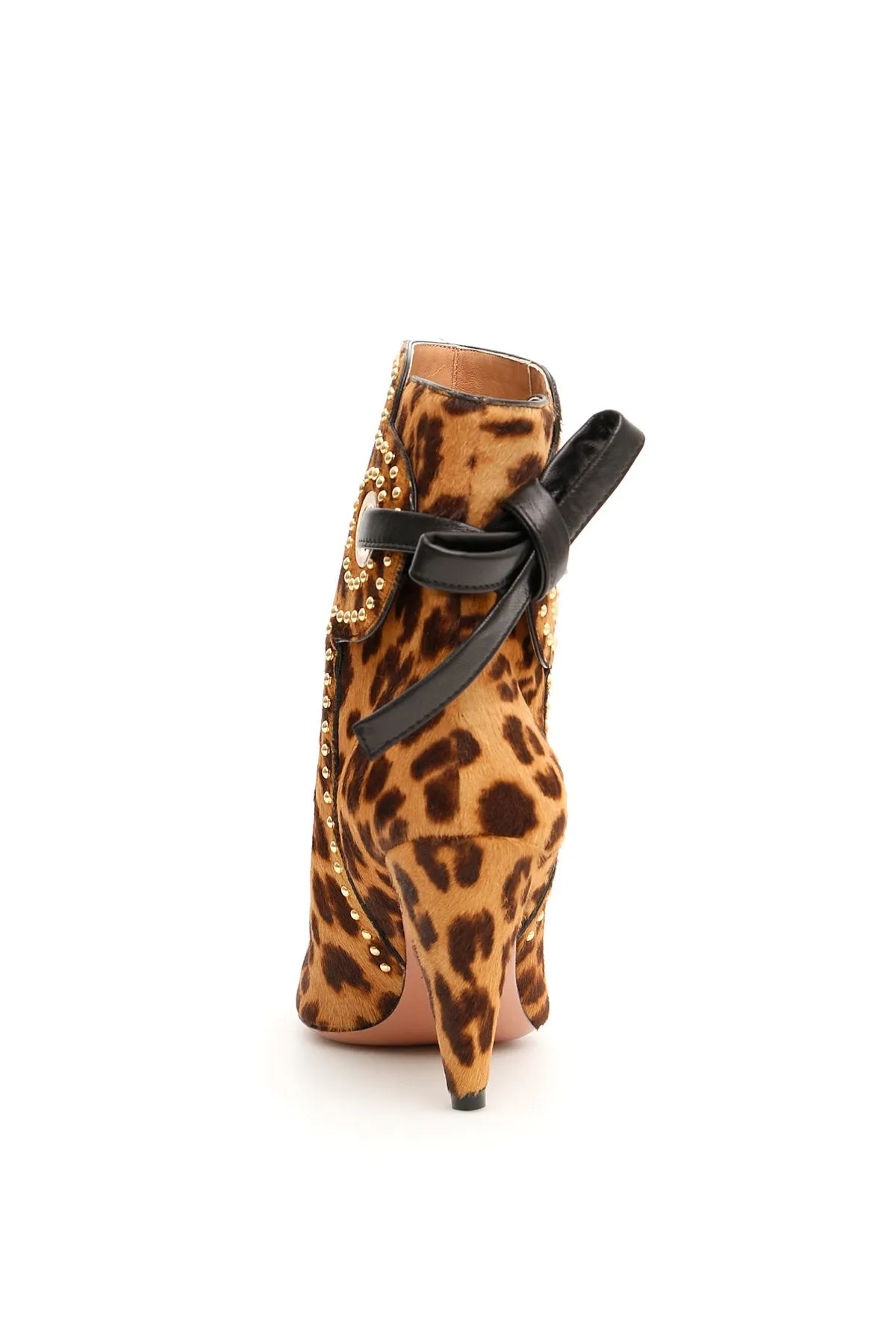Aquazzura Leopard Print Pony Booties
