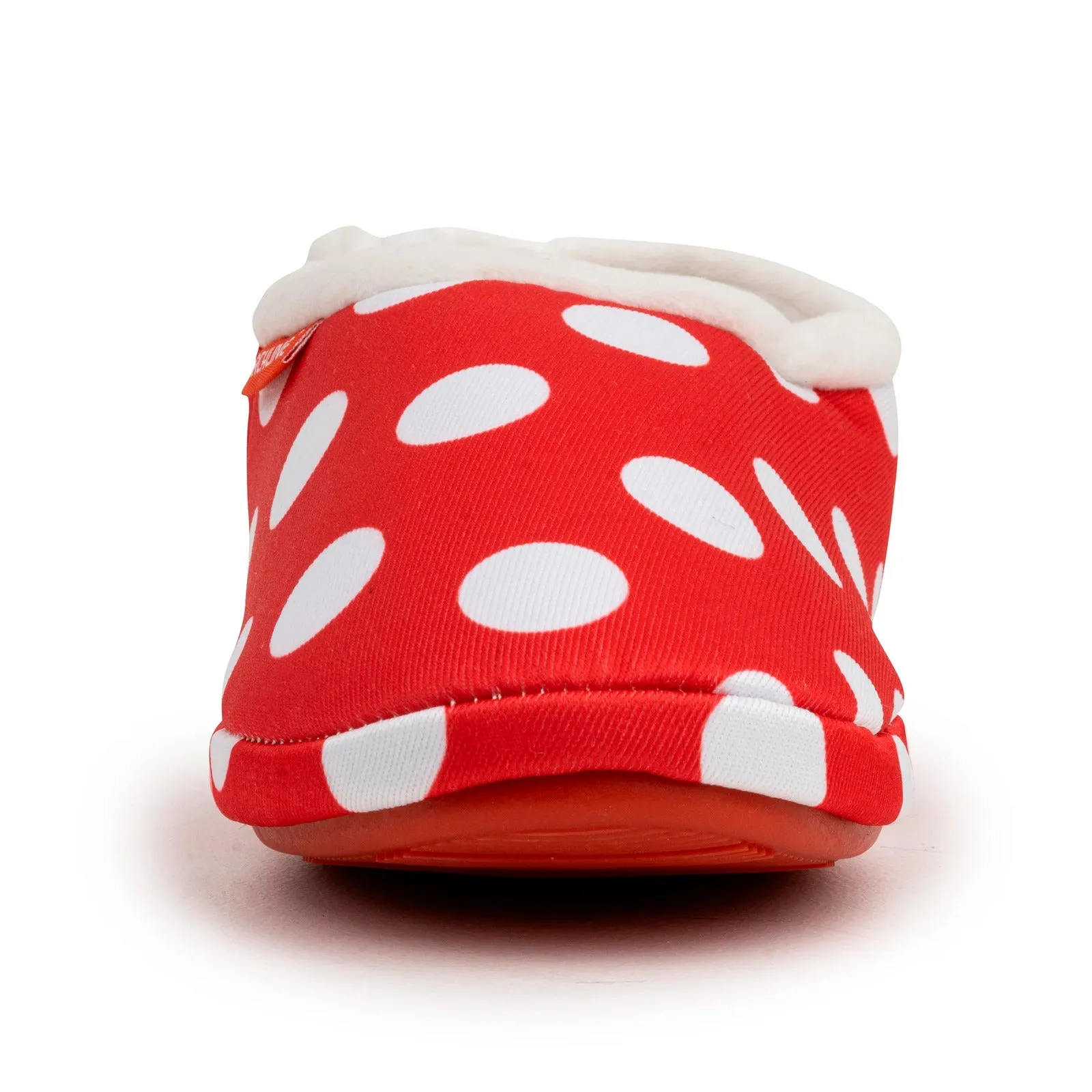 ARCHLINE Orthotic Slippers CLOSED Back Scuffs Moccasins Pain Relief - Red Polka Dots - EUR 37 (Womens 6 US)
