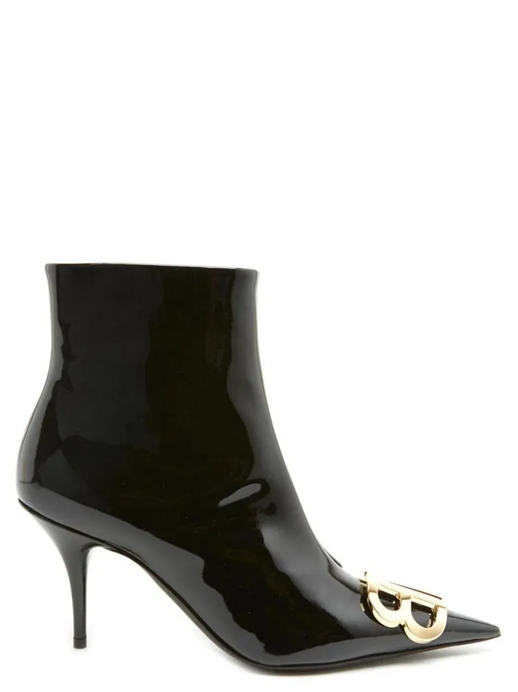 Balenciaga BB Patent Ankle Boots