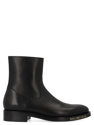 Balenciaga Logo Angle Boots