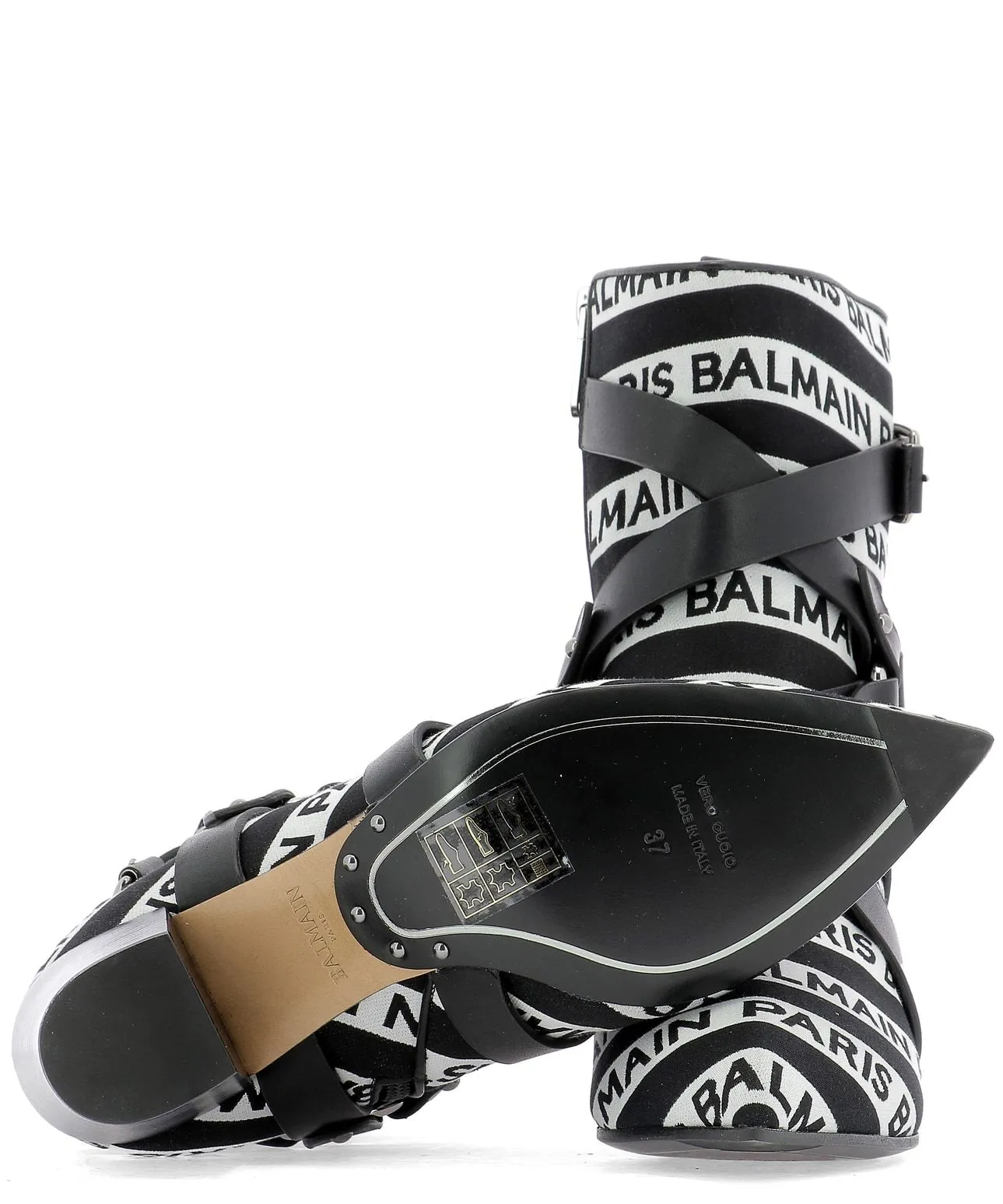 Balmain Jilly Logo Print Boots