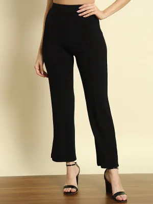 Black Straight Pants