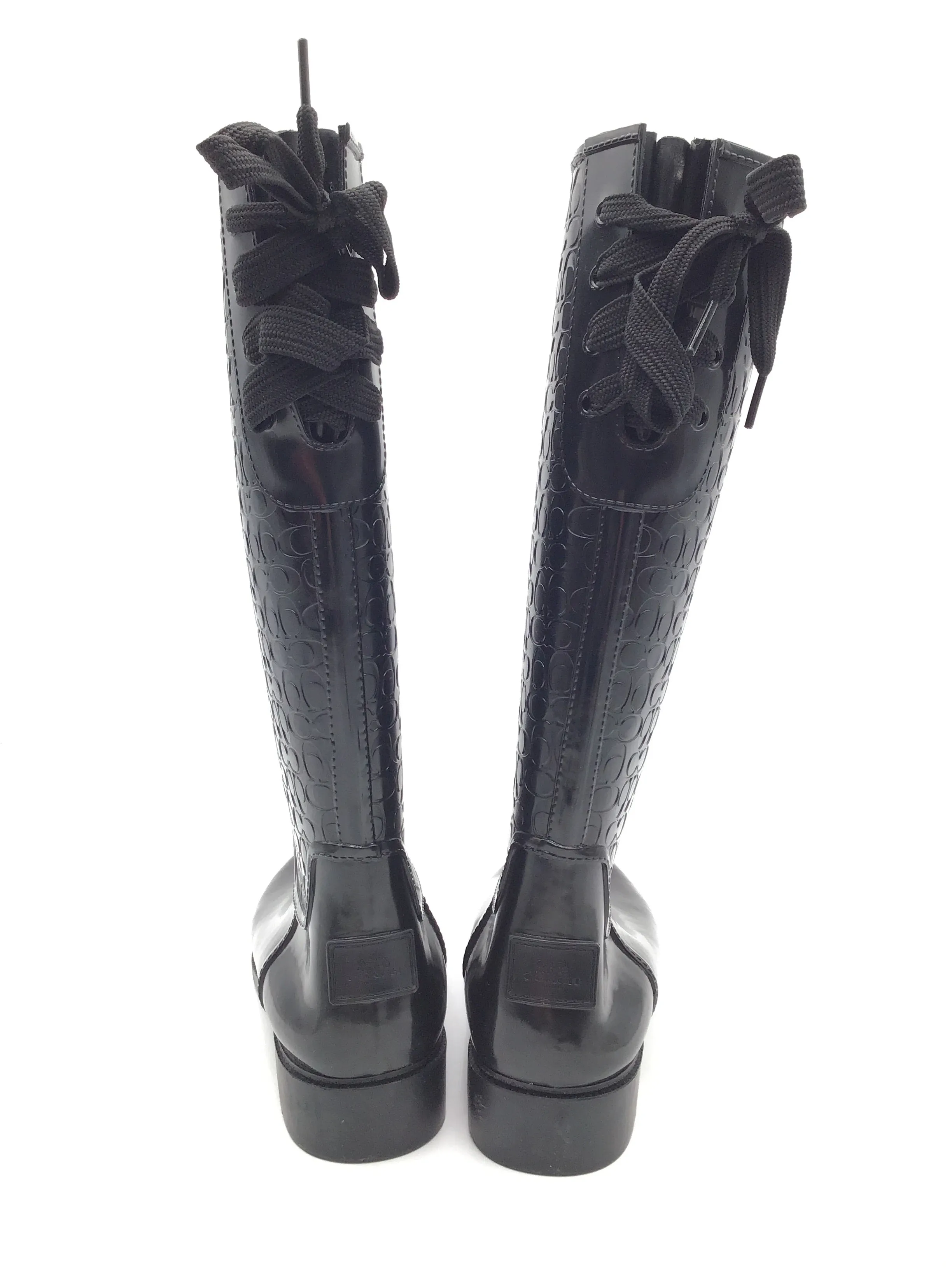 Boots Designer By Coach In Black, Size: 9