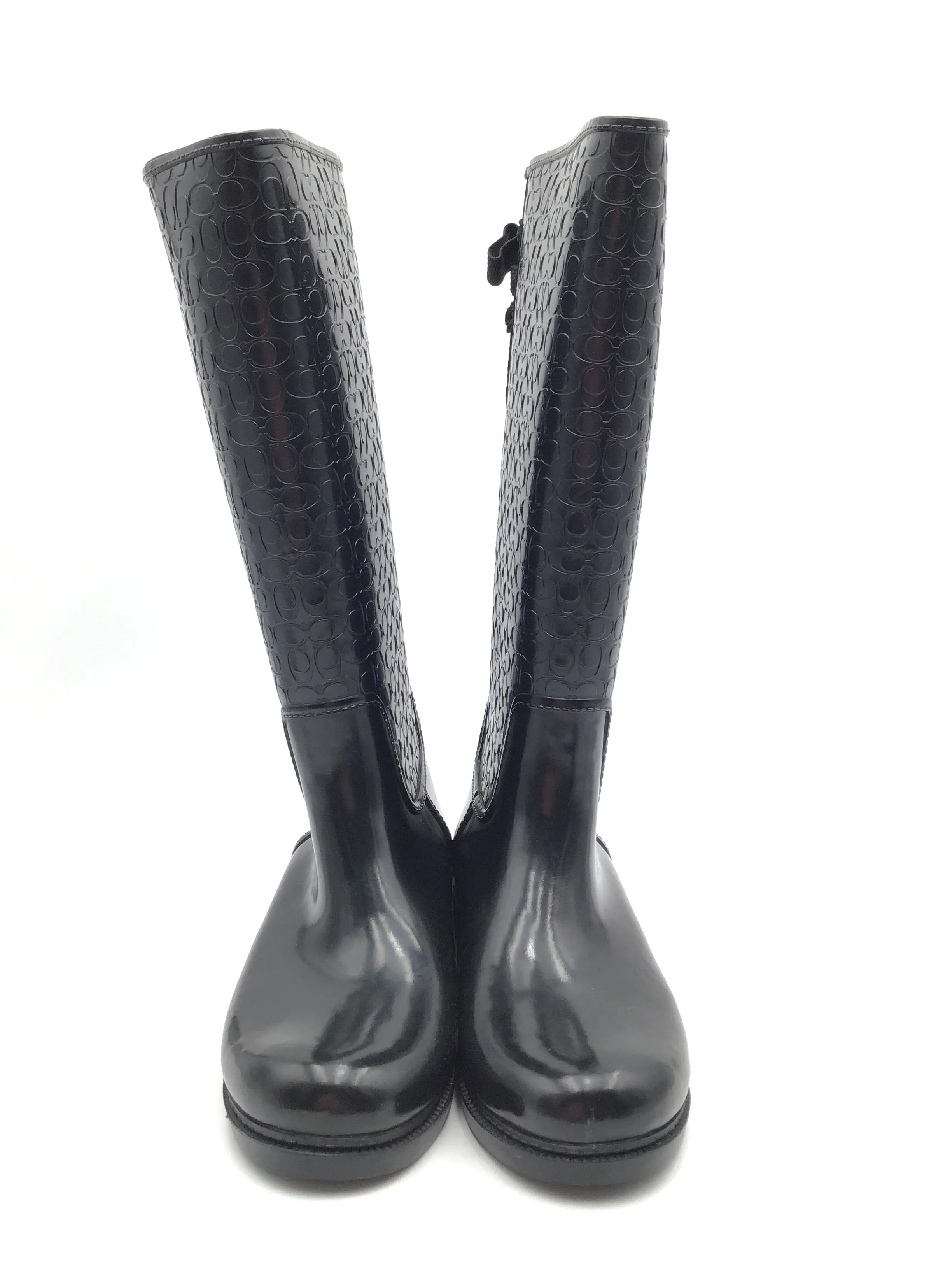 Boots Designer By Coach In Black, Size: 9