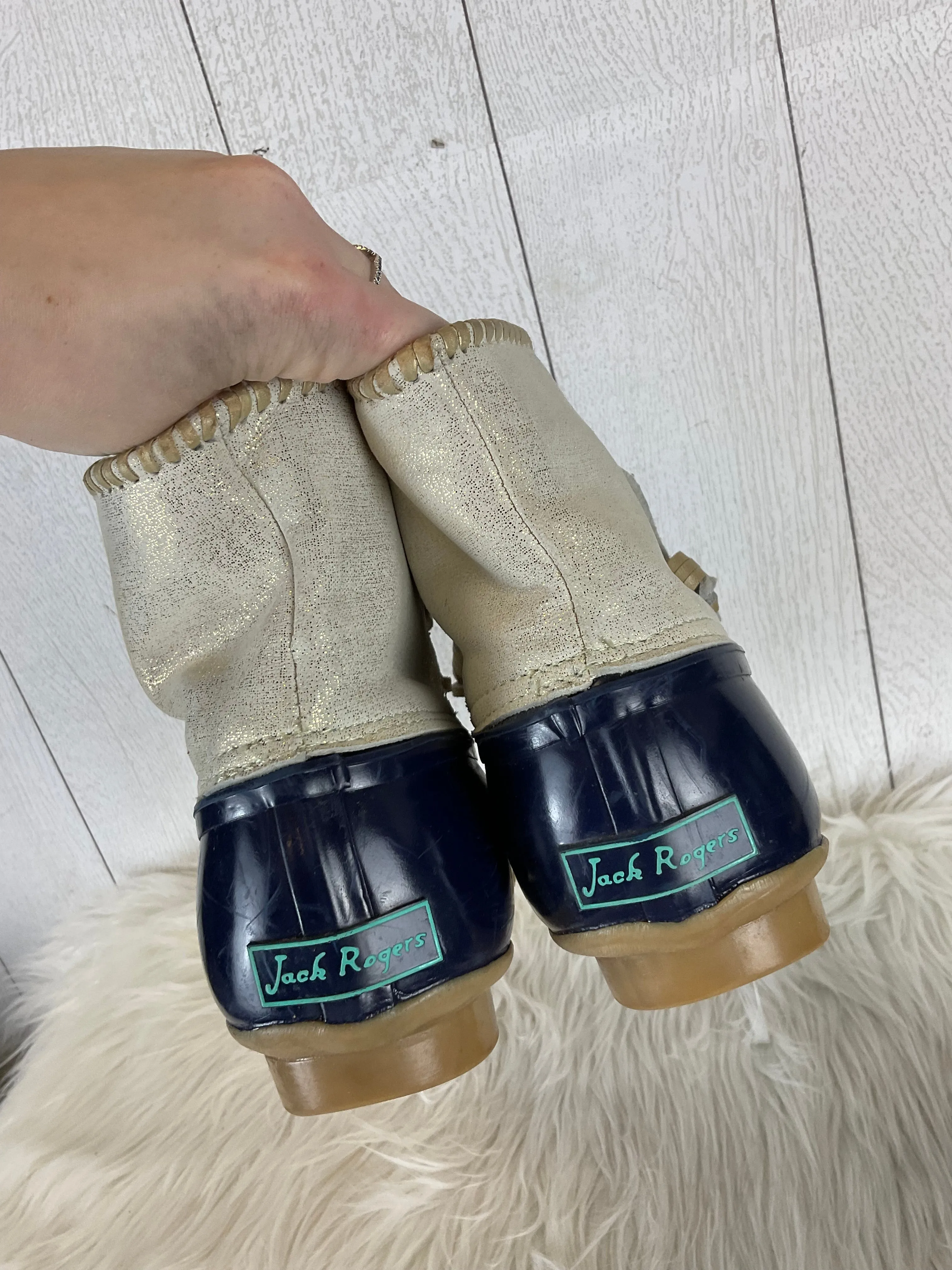 Boots Designer By Jack Rogers In Blue, Size: 9