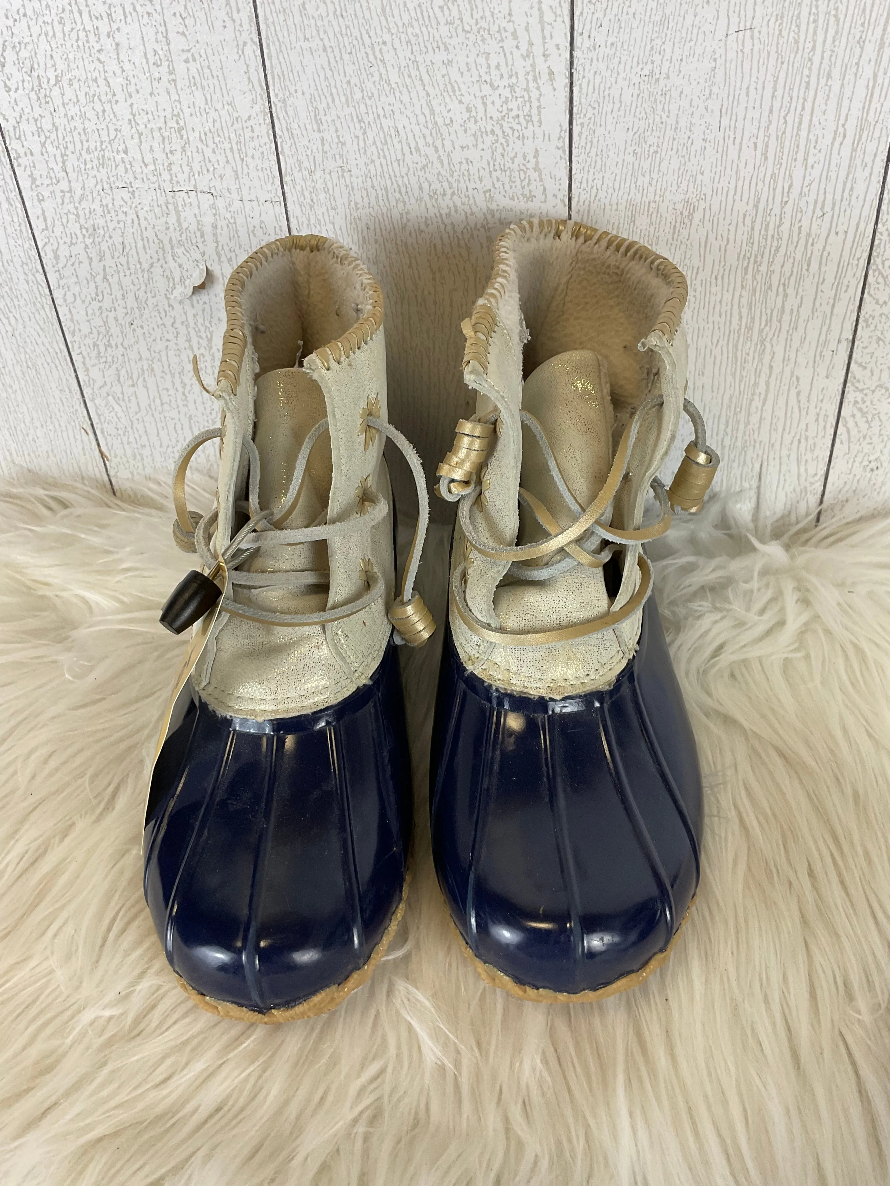 Boots Designer By Jack Rogers In Blue, Size: 9