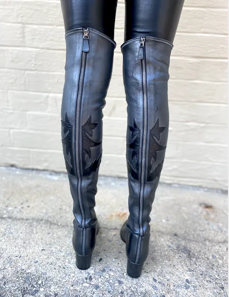 Chanel Over the Knee Boots