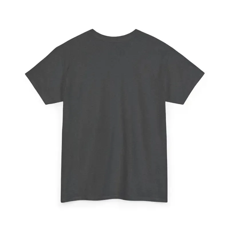 Dinosaur on Jeep Unisex Heavy Cotton Tee