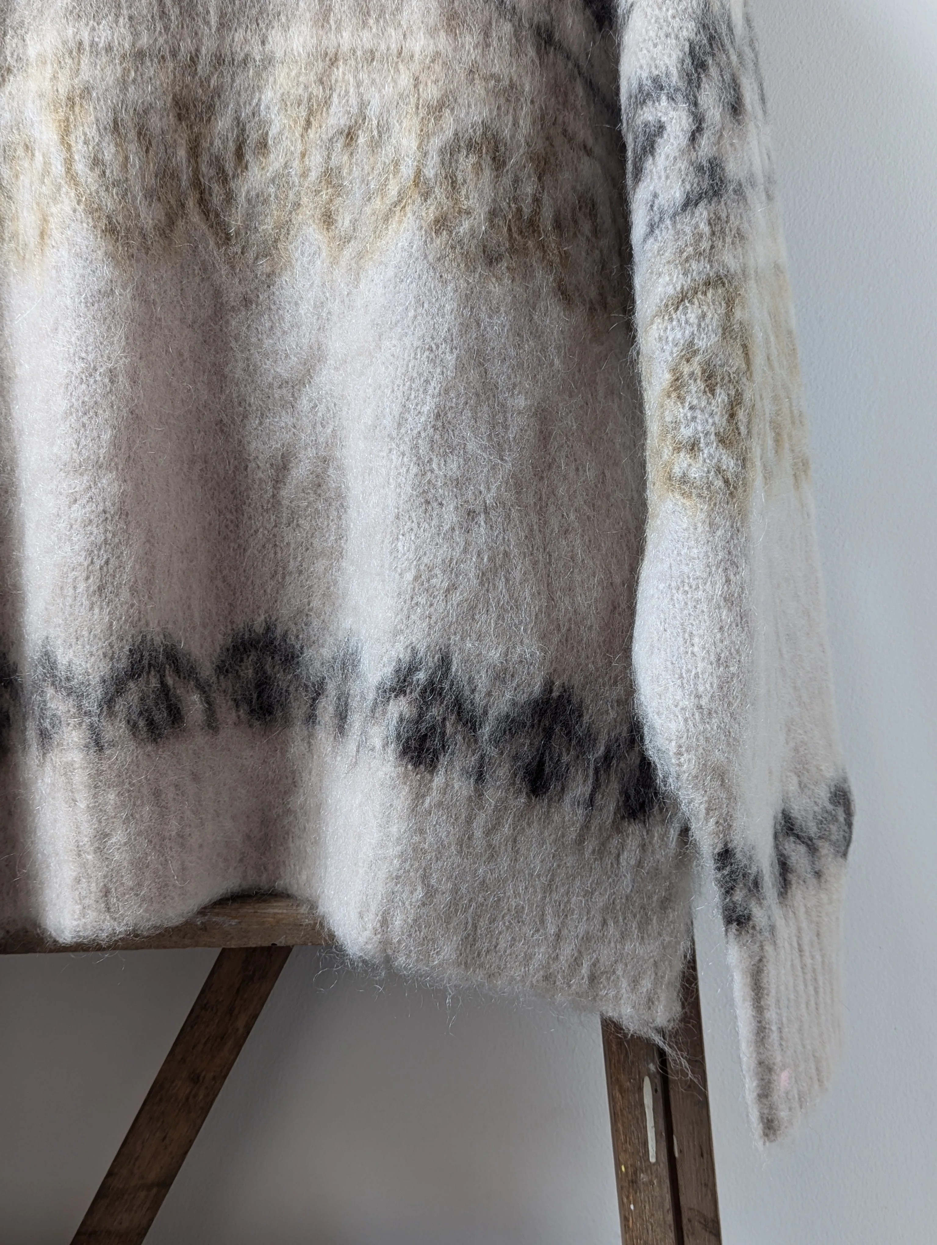Dully Khaki Wool & Mohair Jumper