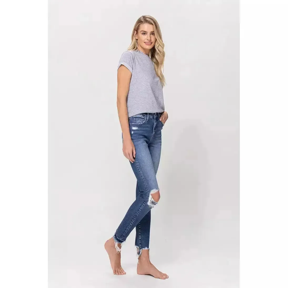 Flying Monkey Romantic High Rise Skinny Ankle