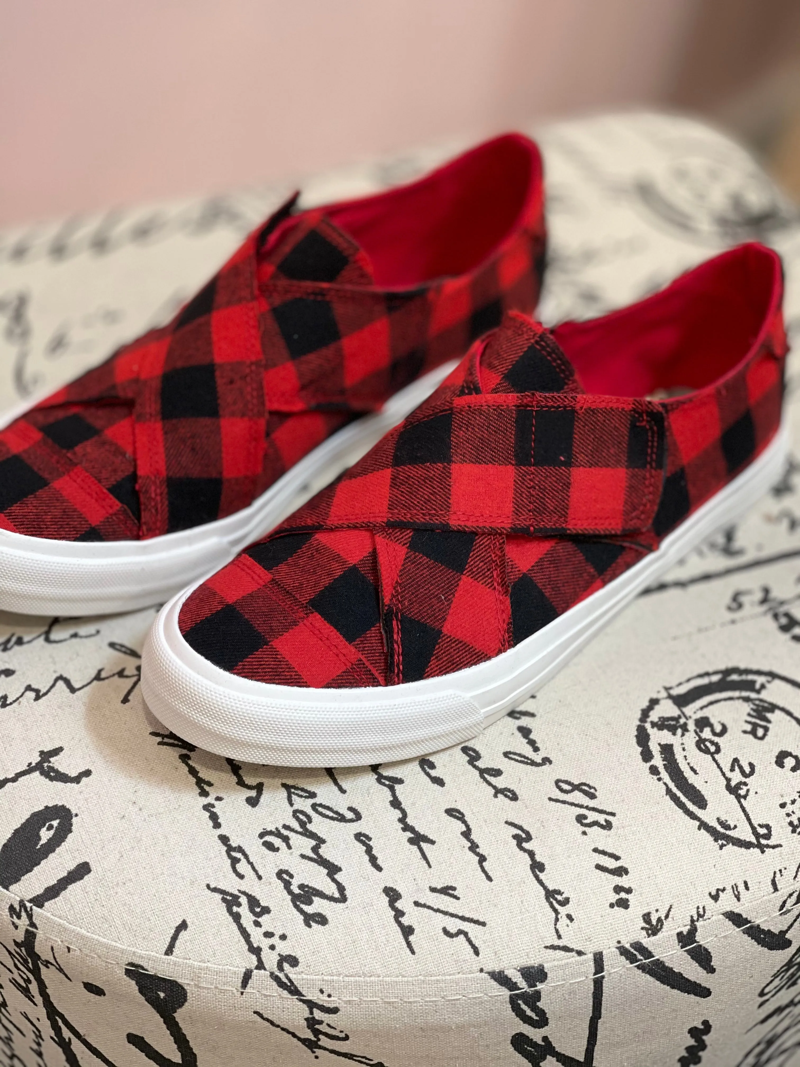 Gypsy Jazz Plaid Along Sneakers