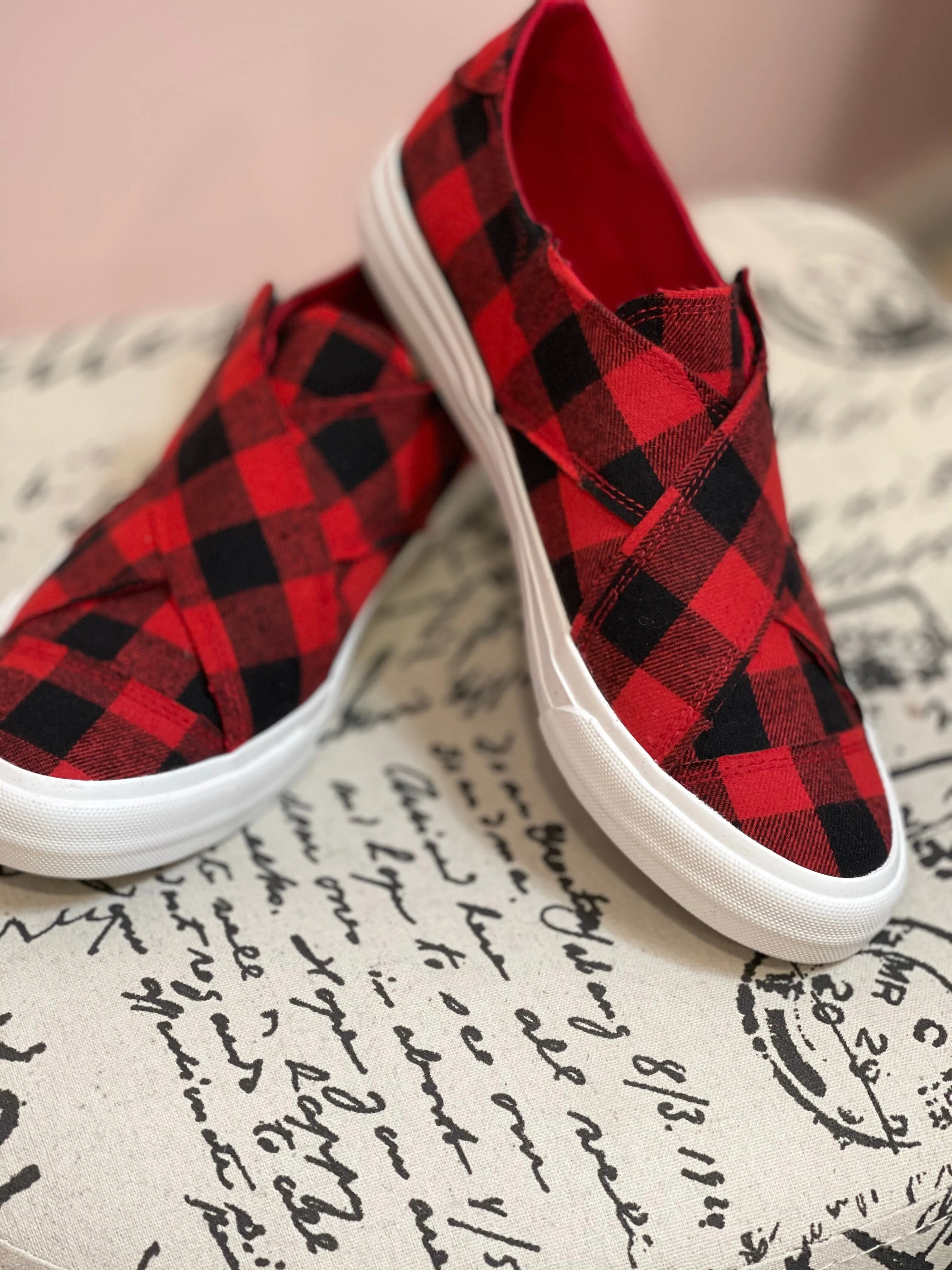 Gypsy Jazz Plaid Along Sneakers