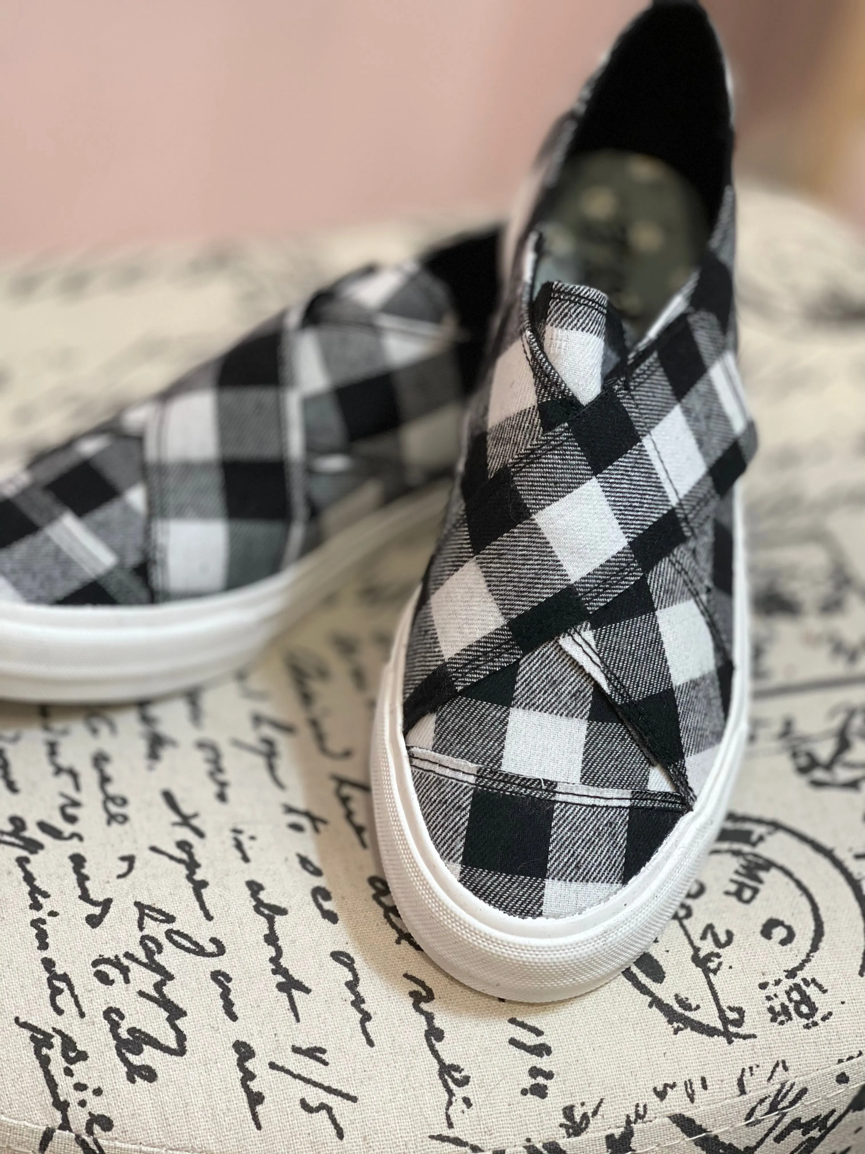 Gypsy Jazz Plaid Along Sneakers