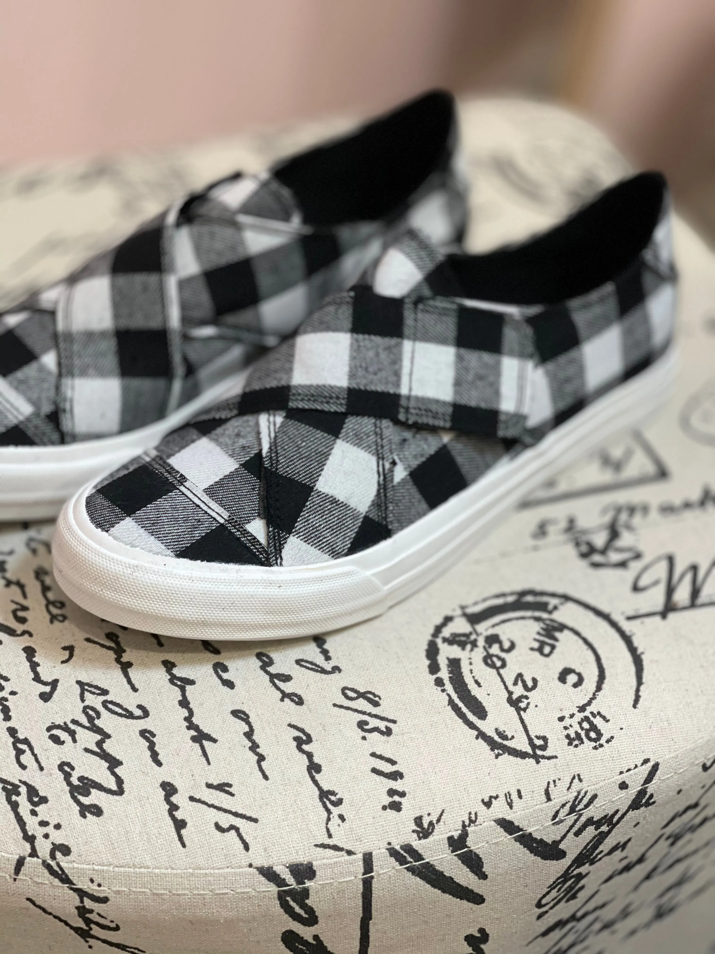 Gypsy Jazz Plaid Along Sneakers