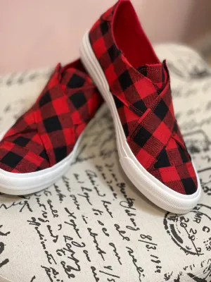 Gypsy Jazz Plaid Along Sneakers