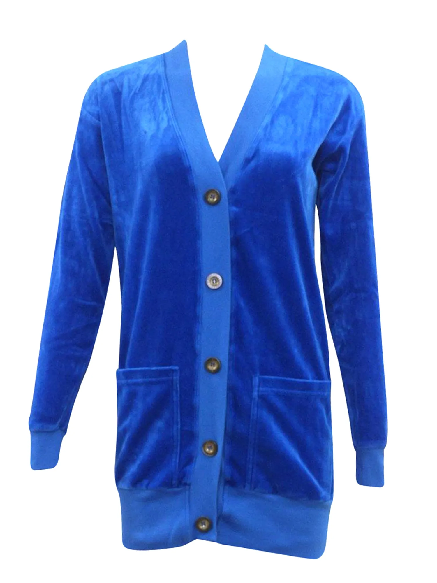 Hard Tail Velour Long Cardigan V-183
