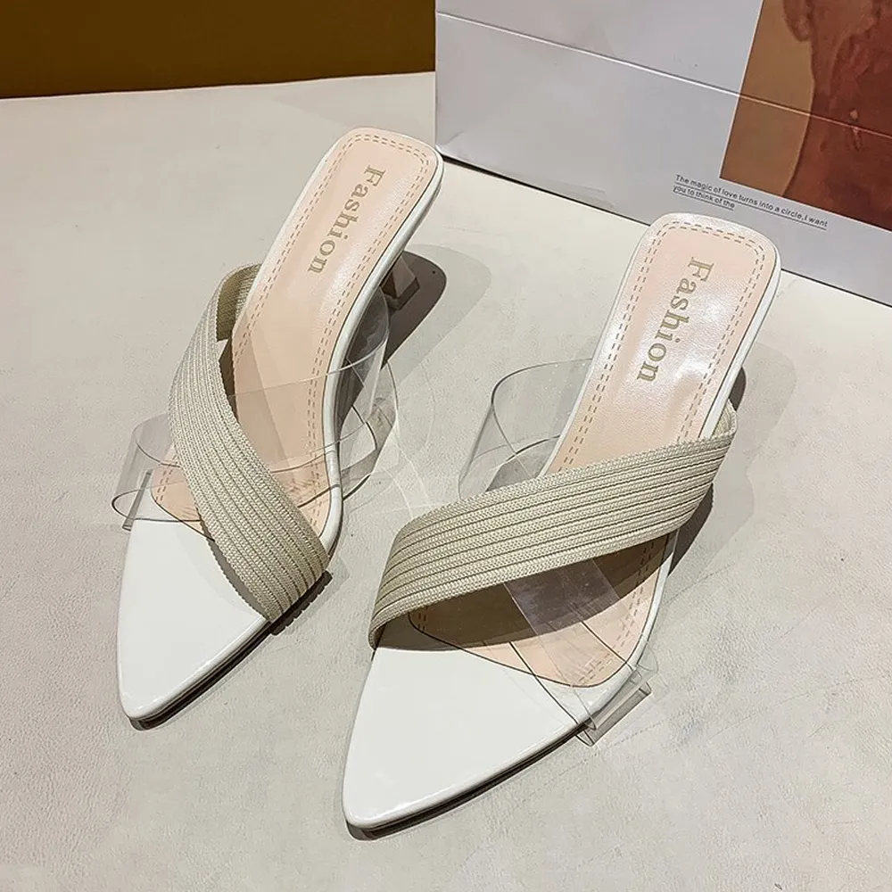 High Heels Slip-on Slippers