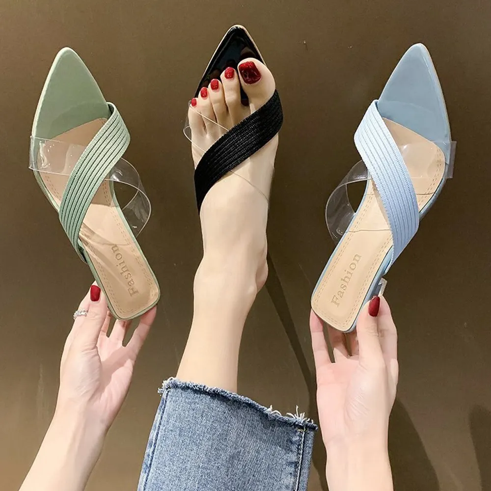 High Heels Slip-on Slippers