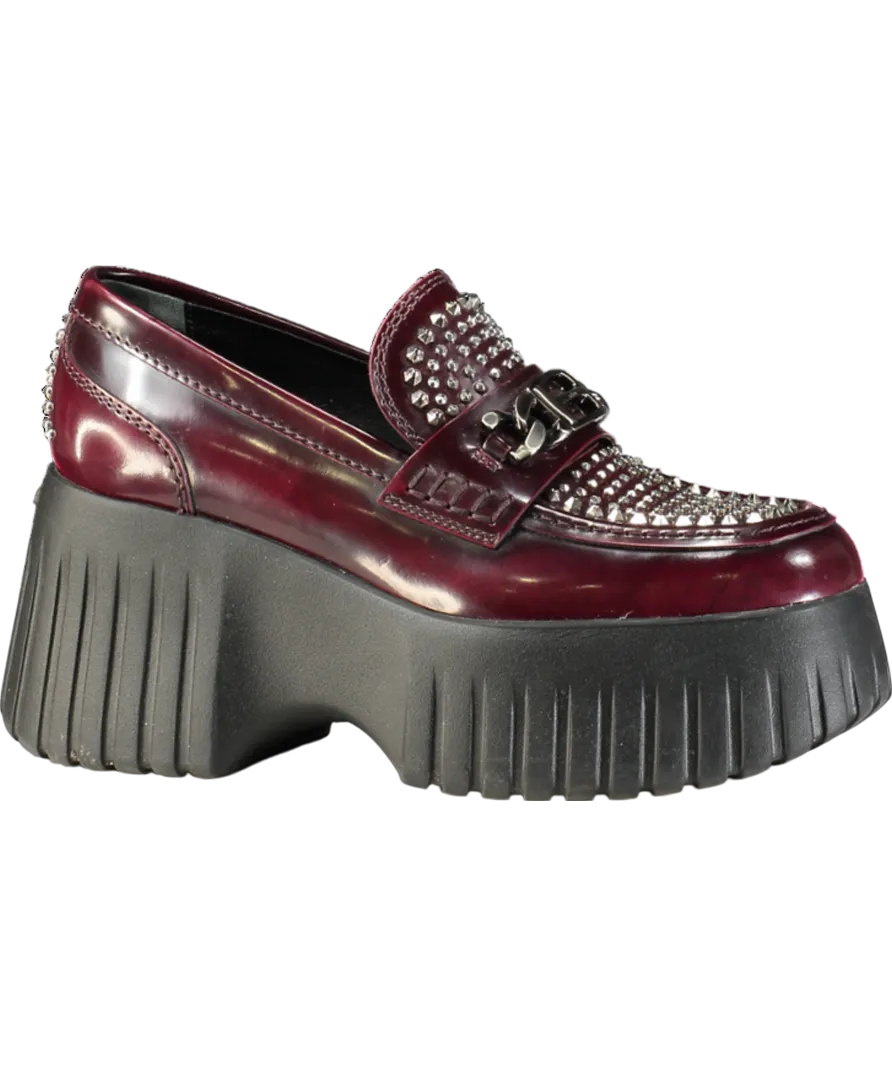 Hogan Red Loafers With Diamant Detailing UK 5 EU 38 