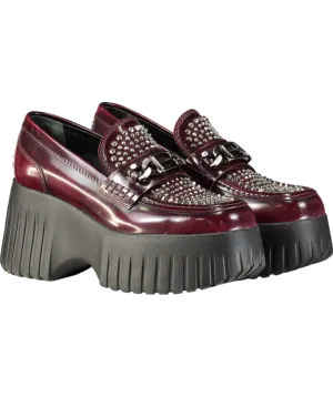 Hogan Red Loafers With Diamant Detailing UK 5 EU 38 