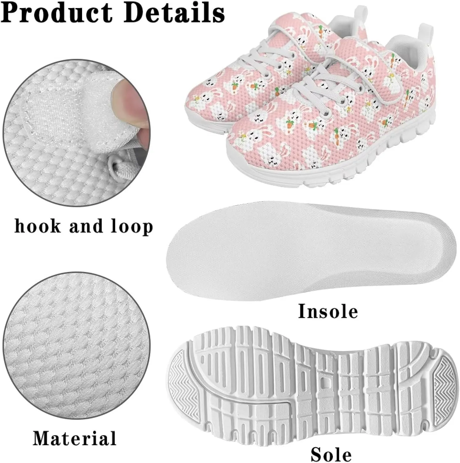 Kids Tennis Shoes School Running Shoes Slip On Sneakers for Boys Girls