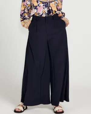 Lillian Palazzo Pant - Navy