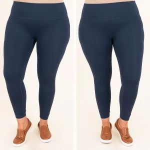 No Need To Be Upset Leggings, Navy