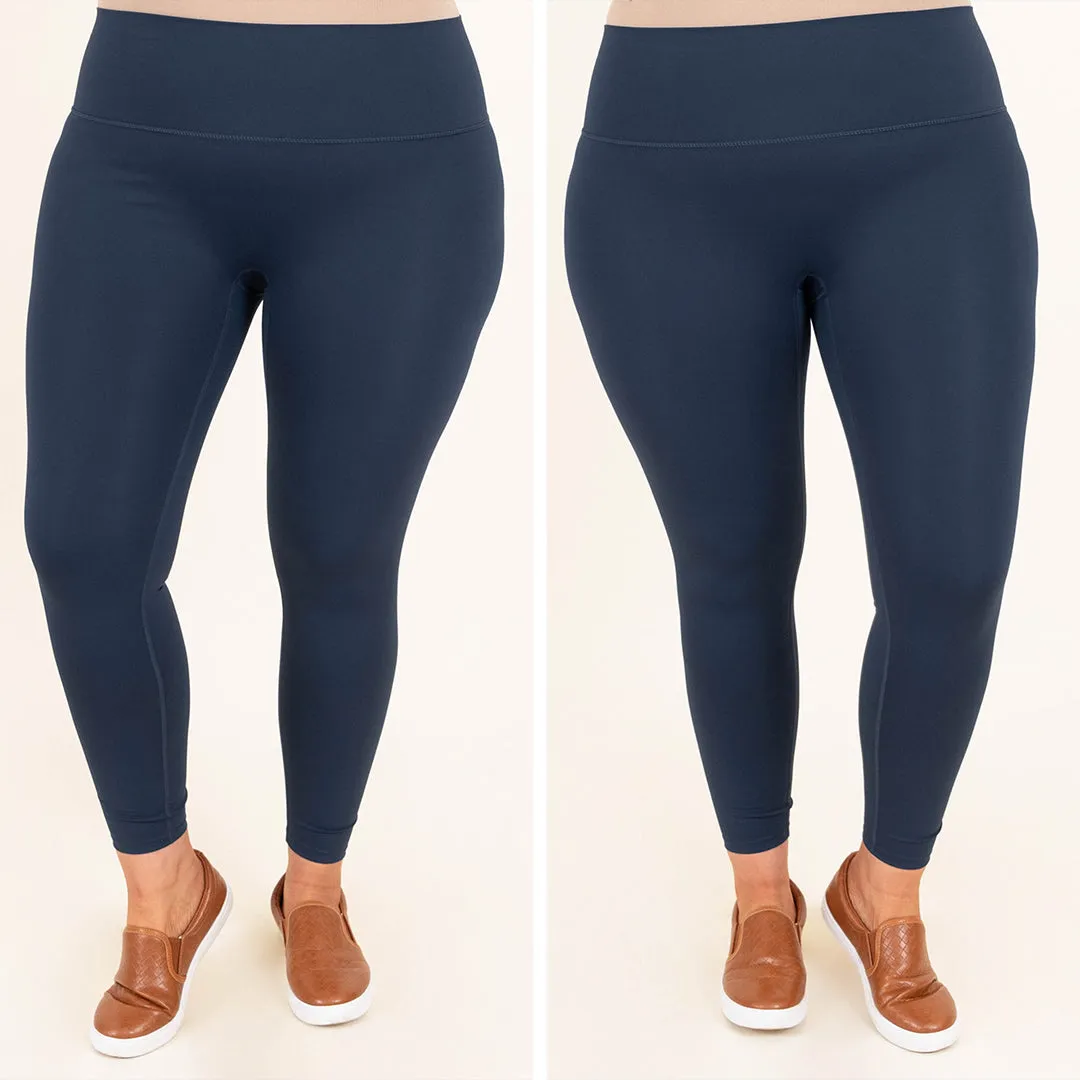 No Need To Be Upset Leggings, Navy