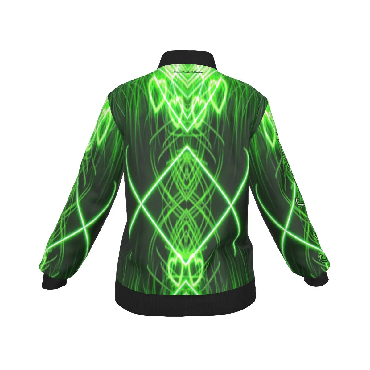 Officially Sexy Neon Green Laser Hearts Collection Women's Jacket (English) #1