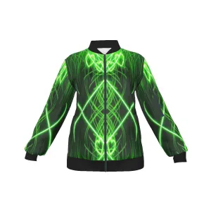Officially Sexy Neon Green Laser Hearts Collection Women's Jacket (English) #1