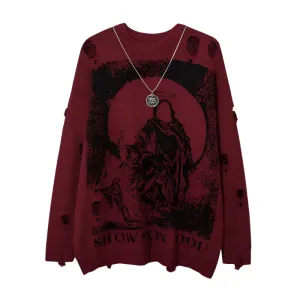 Red Sweater Pullover | Stylish Oversized Knitwear for Winter Comfort