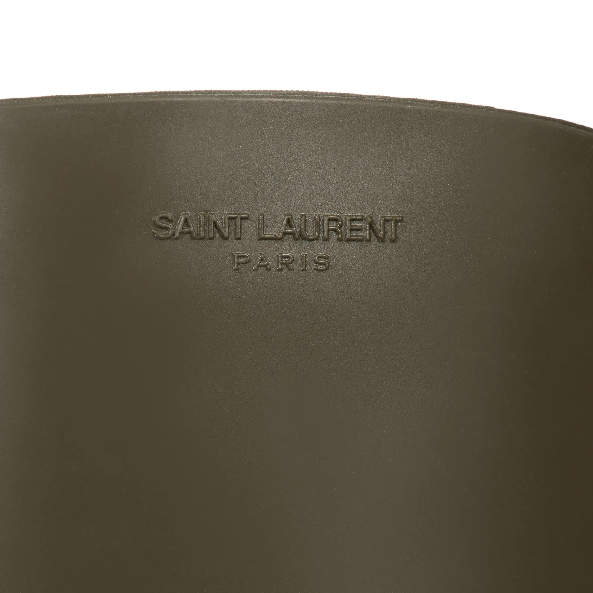 Saint Laurent Olive Green Rain Boots - Size 40