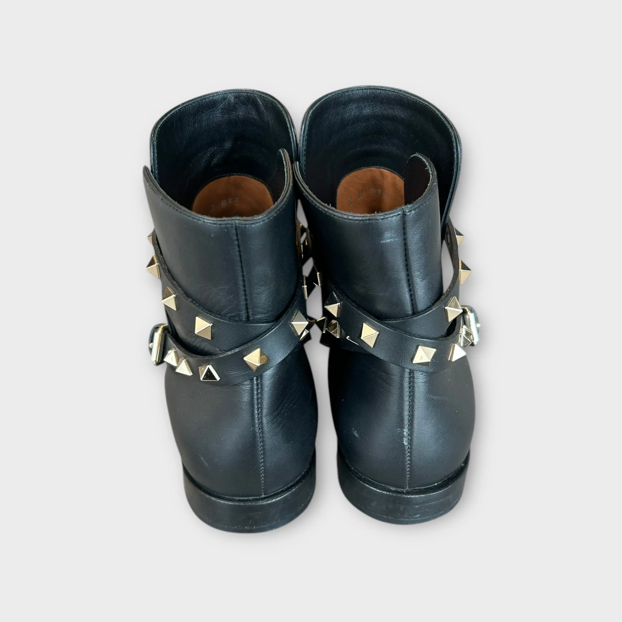 VALENTINO Rockstud Ankle Boots - Size 8.5