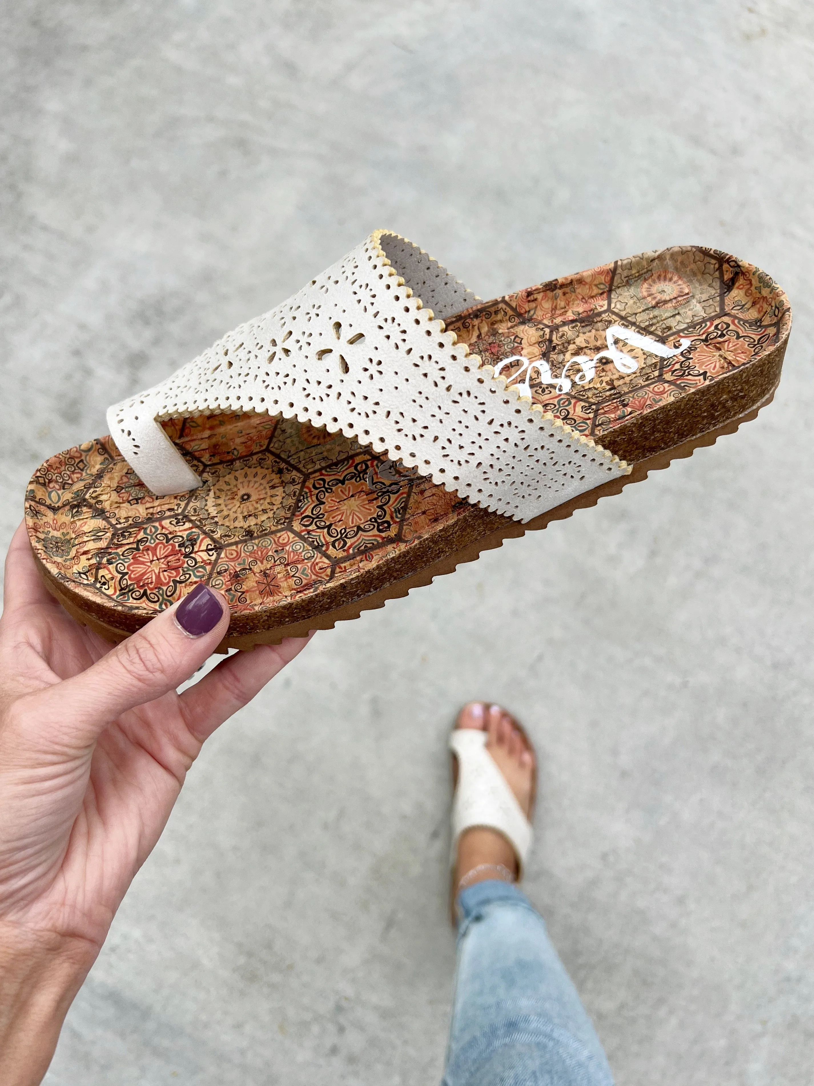 Very G Every Angle Sandals in Cream (SALE)