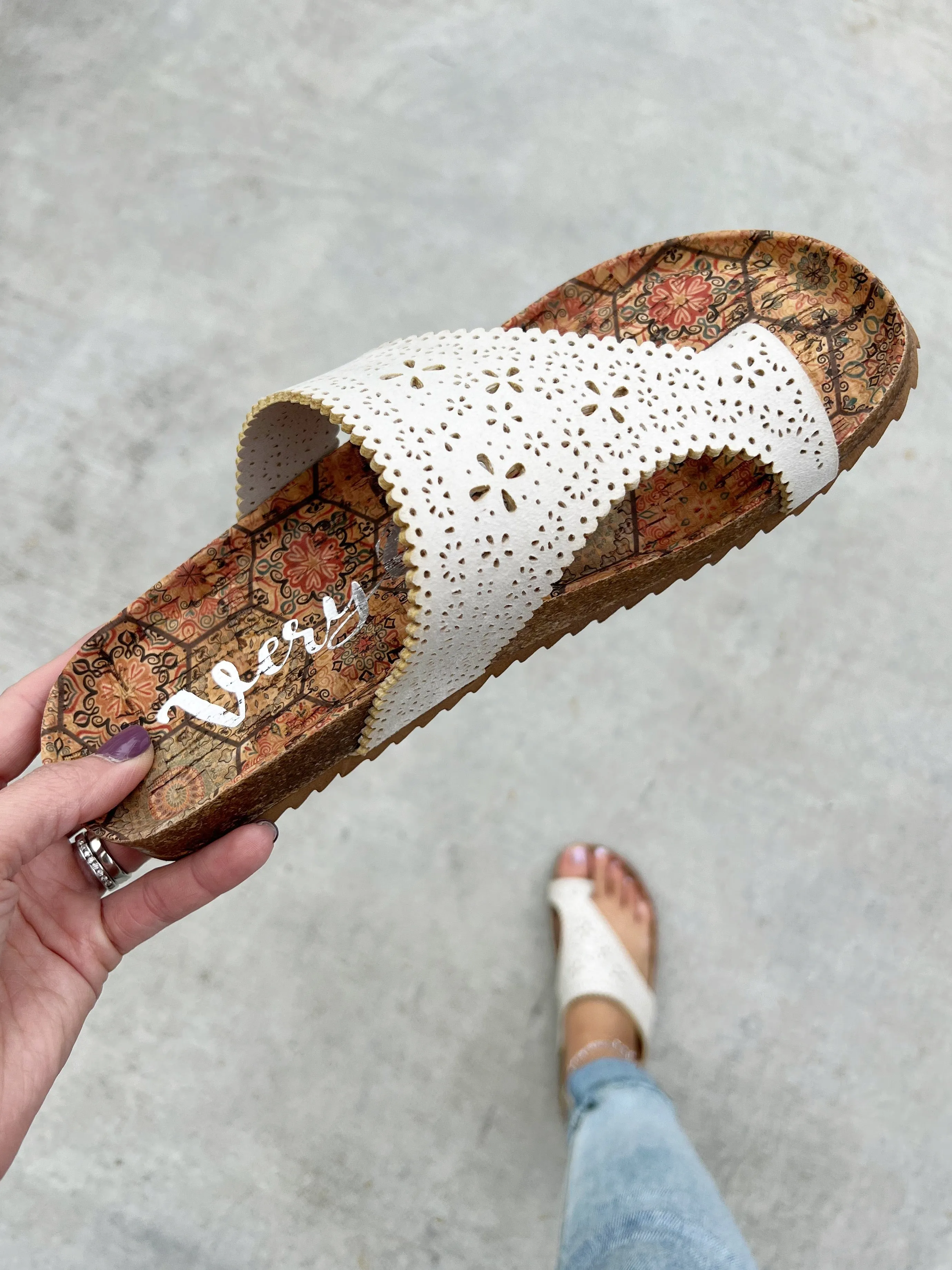 Very G Every Angle Sandals in Cream (SALE)