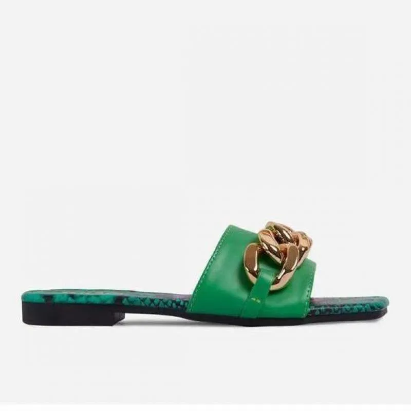 Women's Caual PU Leather W/ Chain Details